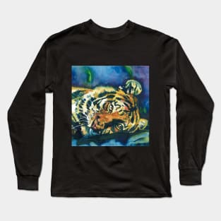 Tiger Under the Ocean Long Sleeve T-Shirt